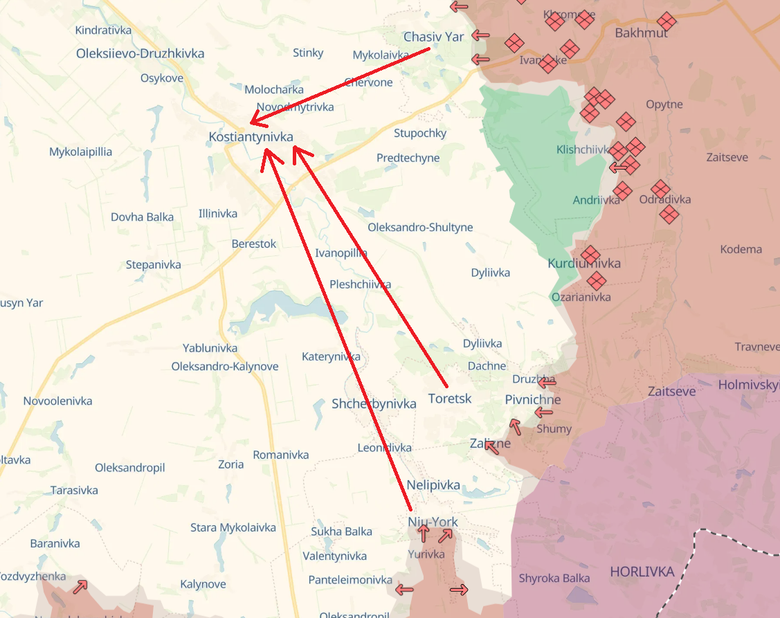 Russian offensive on New York in Donetsk region: City situation